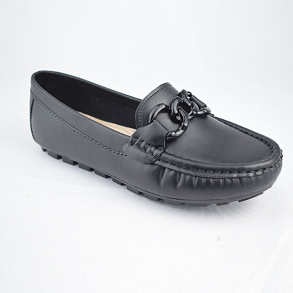 Mocassin pour femme 010-1 NOIR Matte  Mocassins femme Maroc